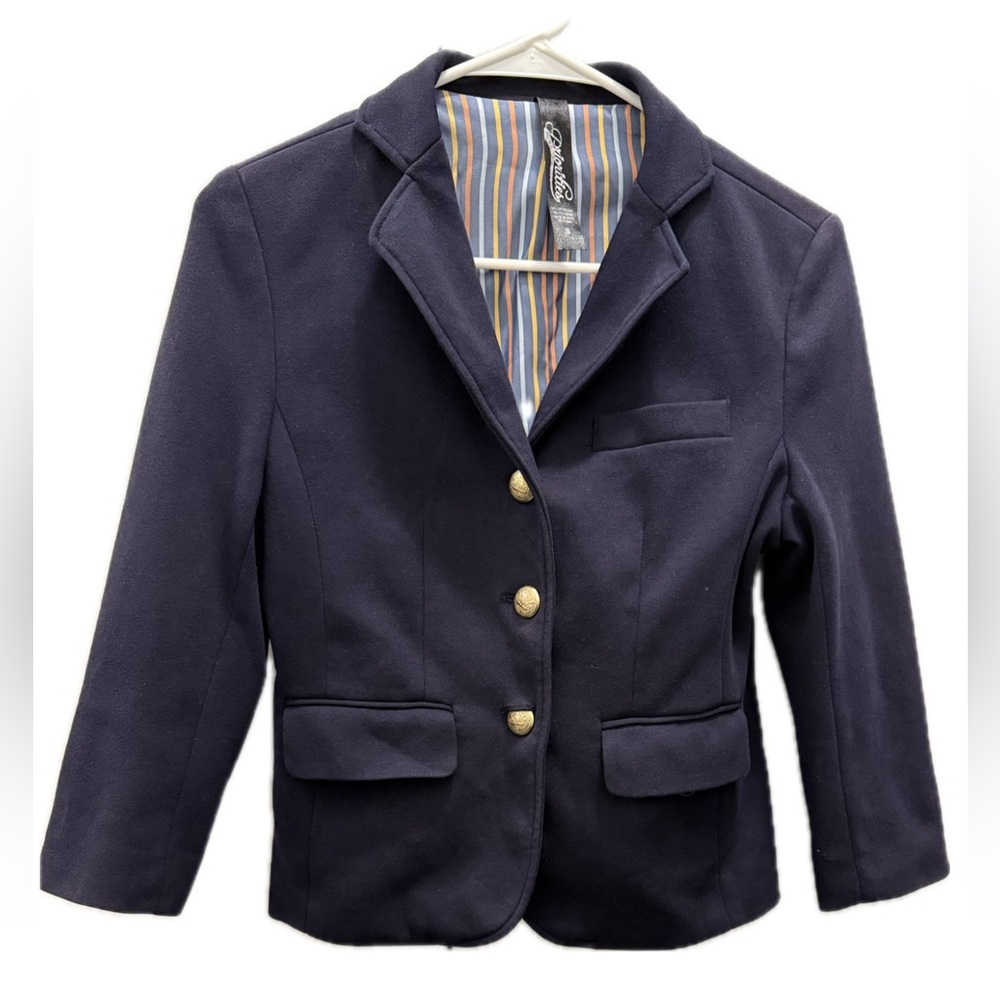 Children's Classic Navy Blazer with Gold Accents
